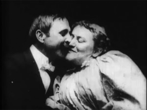The Kiss silent film frame